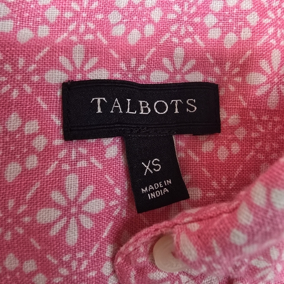 Talbots Linen Sleeveless Blouse - Picture 5 of 5